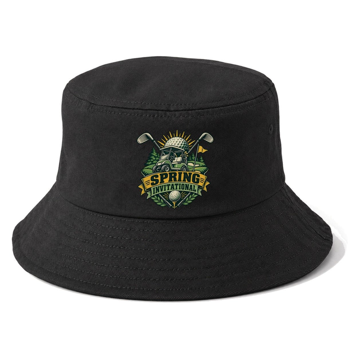 Spring Invitational Golf Life Bucket Hat – Black