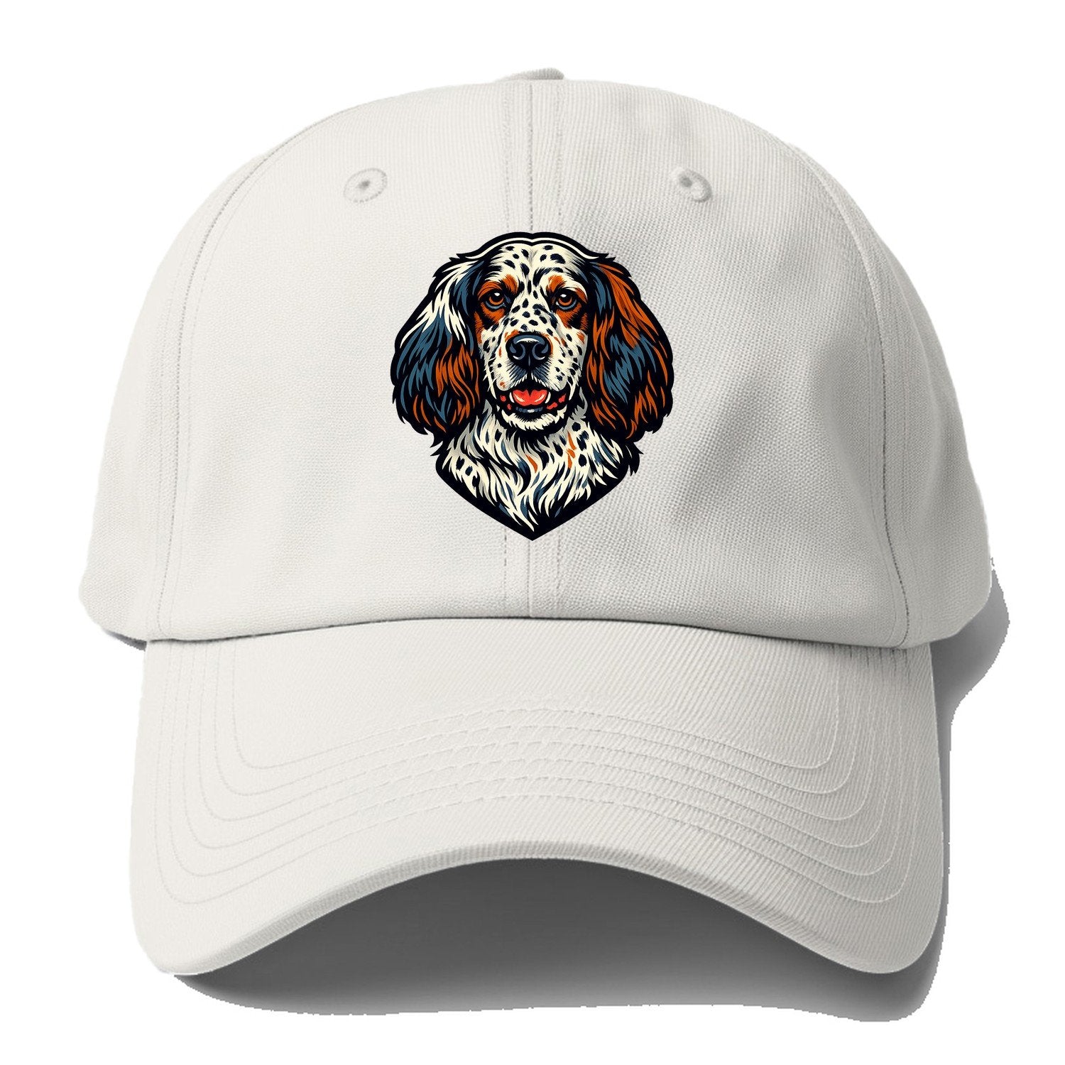 English Setter Baseball Cap – Off White