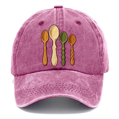 Carved Spoon Collection Woodworking Classic Cap – Dusty Rose
