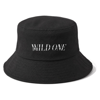 Wild One Mild One Split Feelings Bucket Hat – Black