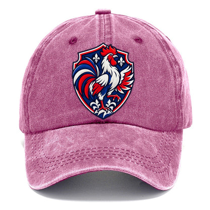 France Minimal Emblem Country Logos Classic Cap – Dusty Rose