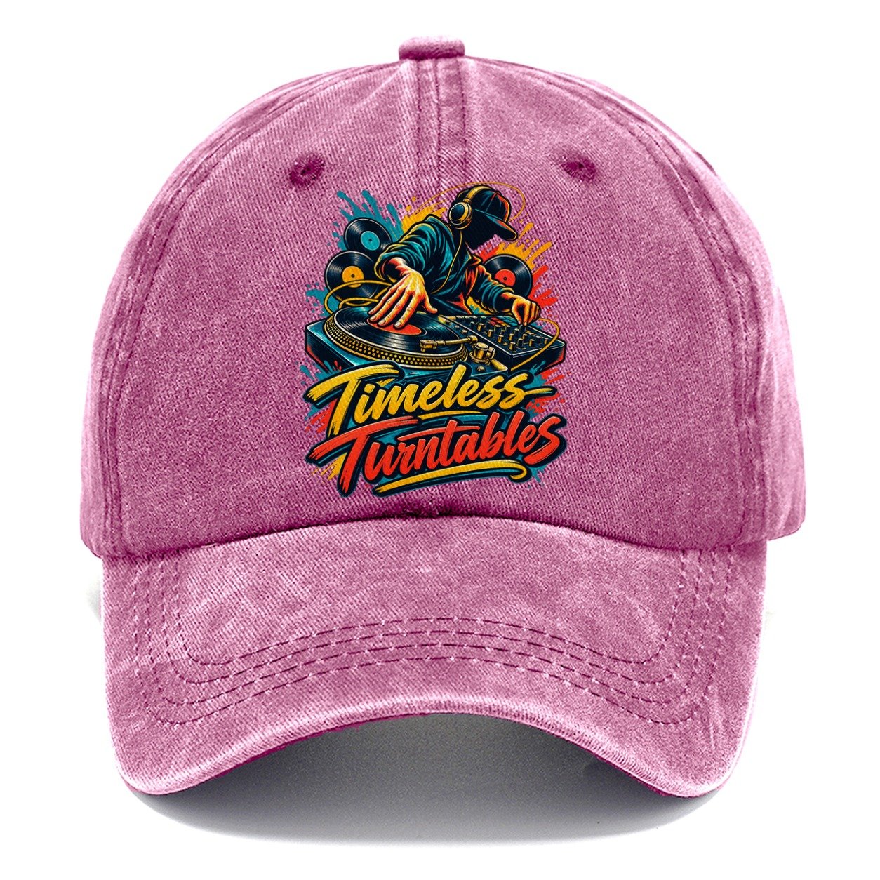 Timeless Turntables Music Instruments Classic Cap – Dusty Rose
