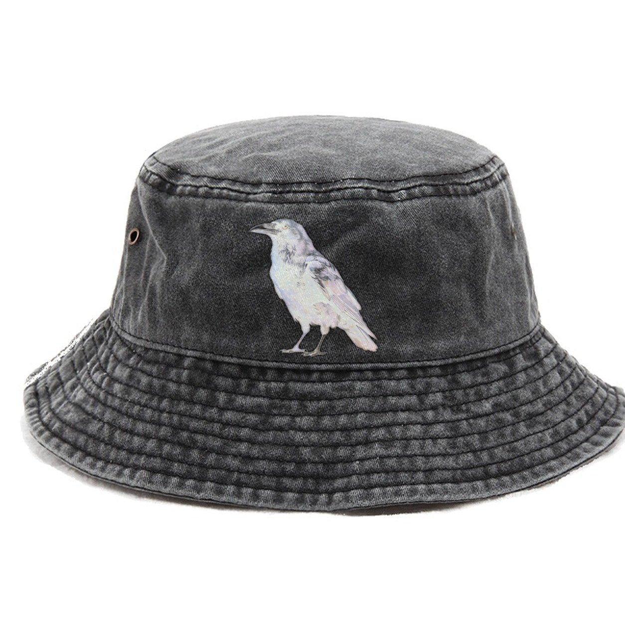 Raven Vintage Bucket Hat – Graphite