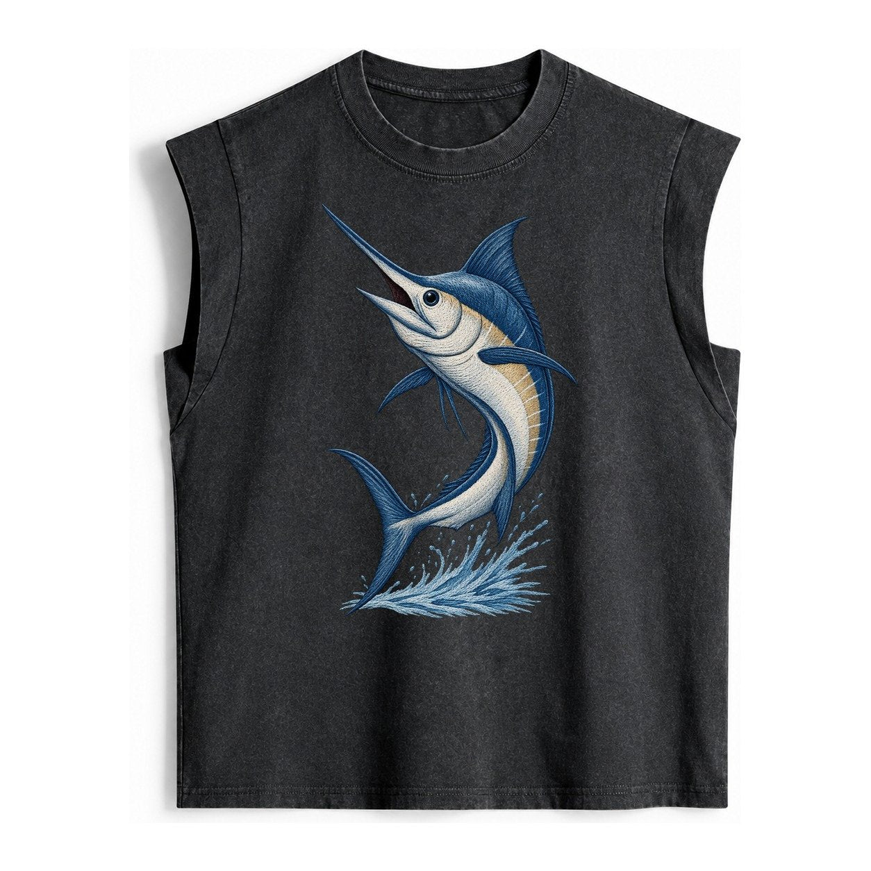 Marlins Majesty Vintage Washed Tank – Black