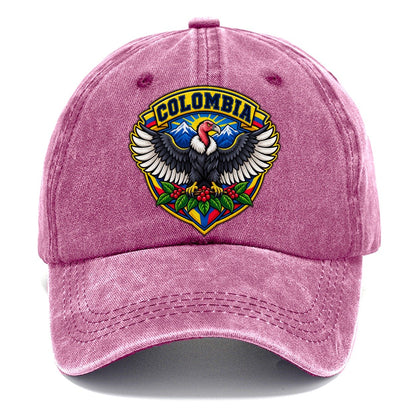 Colombia Retro Badge Country Logos Classic Cap – Dusty Rose