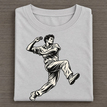 Cricket Spinner In Flight Global Sports Ink Figures Classic T-shirt – Grey
