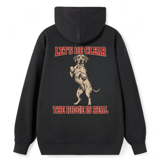 Rhodesian Ridgeback Dog Declarations Classic Pullover Hoodie – Black