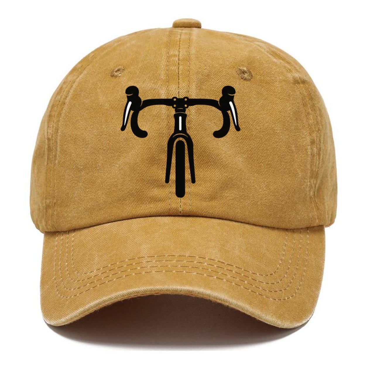 Drop Bar Silhouette Cycling Life Classic Cap – Golden Harvest