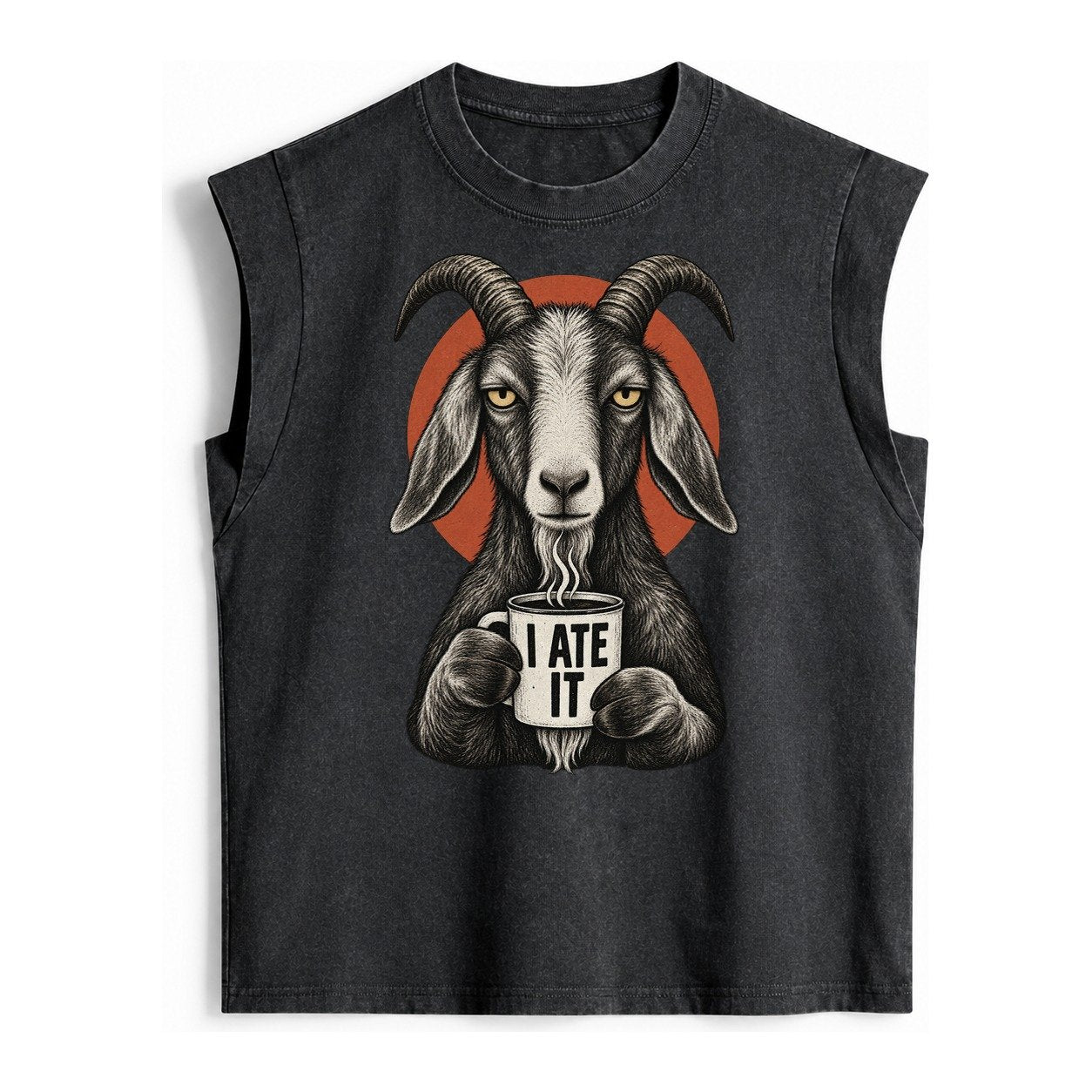 Goat Mug Truths Vintage Washed Tank – Black