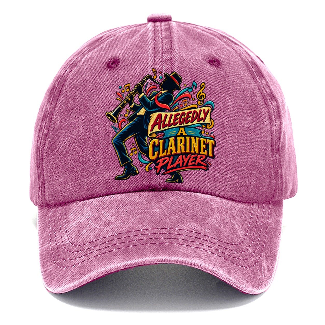 Allegedly A Clarinet Player Music Instruments Classic Cap – Dusty Rose