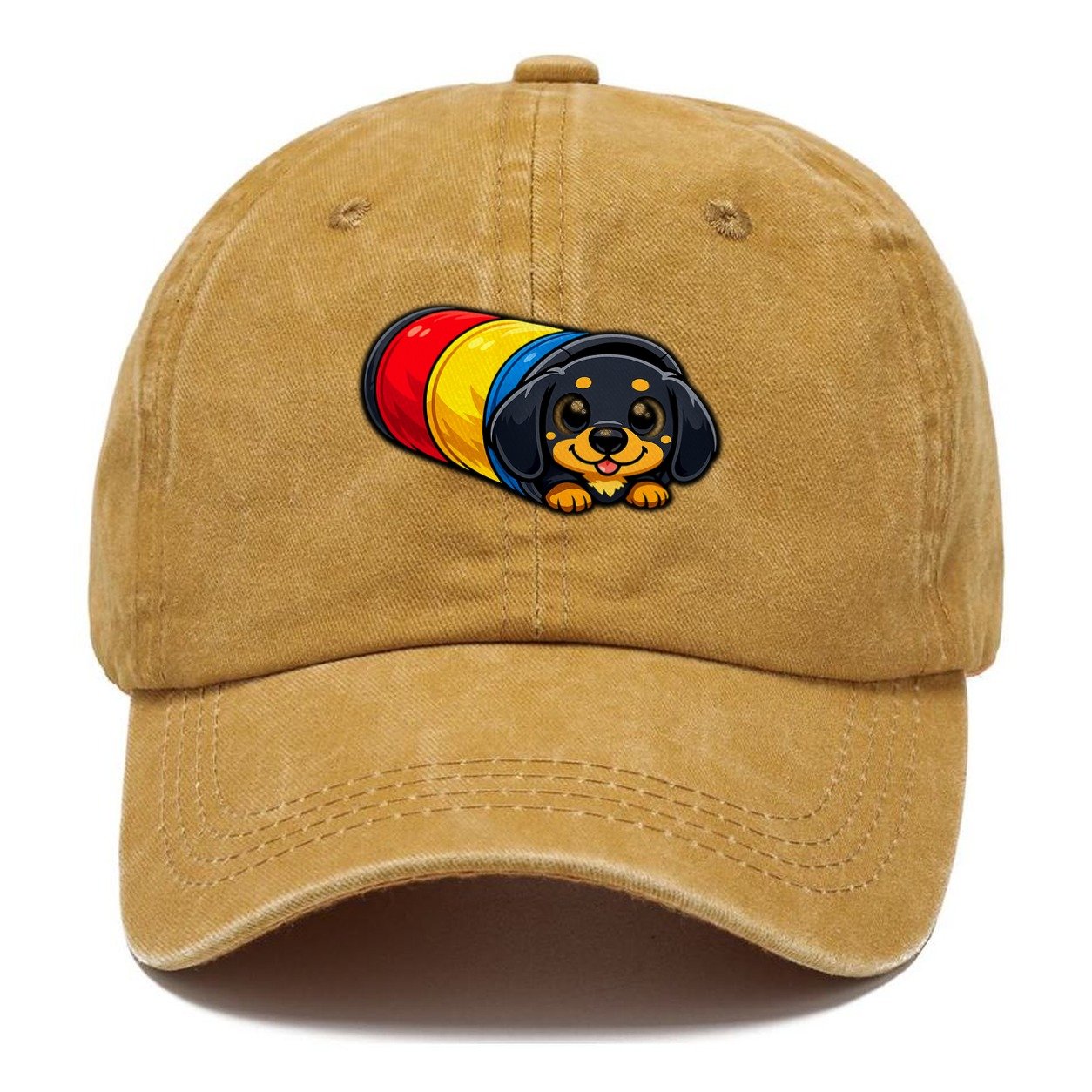 Dachshund Tunnel Toy Classic Cap – Golden Harvest
