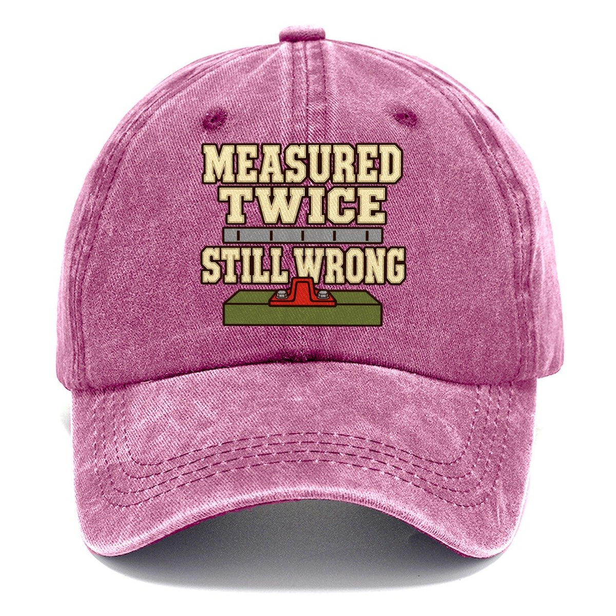 Measured Twice Still Wrong Model Railways Classic Cap – Dusty Rose