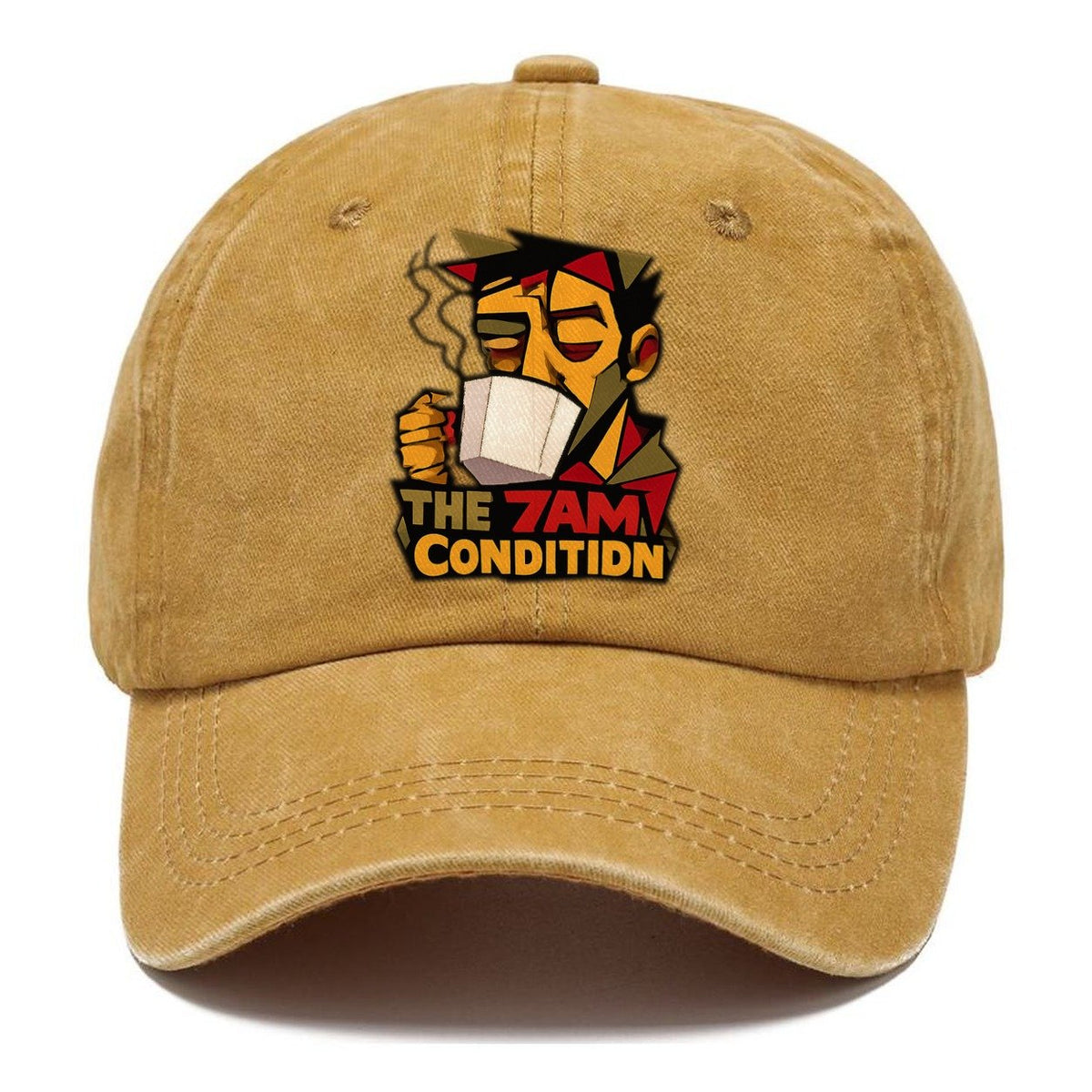 Tired Face Coffee Portrait Classic Cap – Golden Harvest