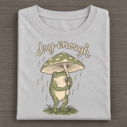 Mushroom Umbrella Pond Folk Classic T-shirt – Grey