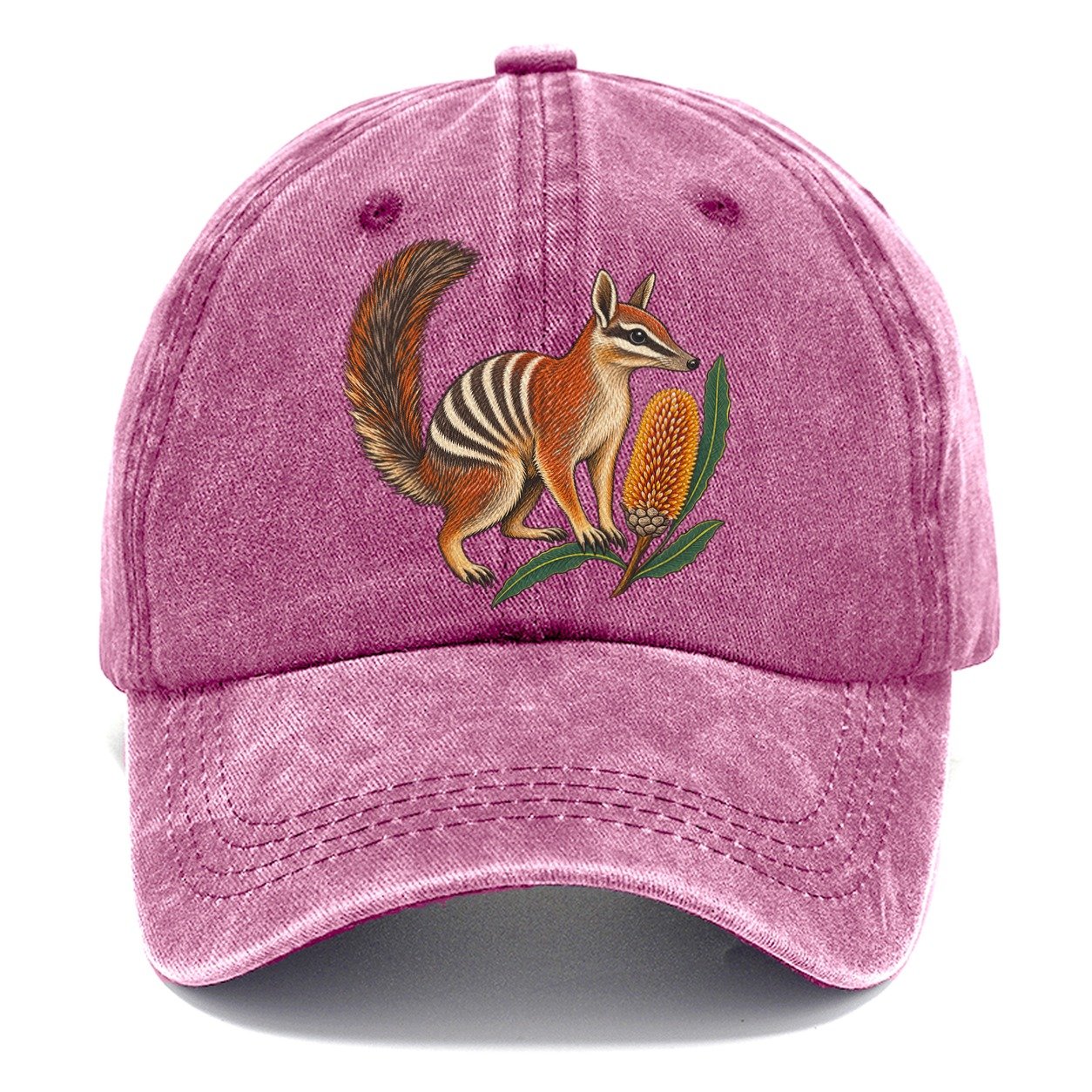 Numbat And Banksia Cones Australia Cultural Icons Classic Cap – Dusty Rose