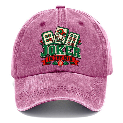 Joker In The Mix Mahjong Game Night Classic Cap – Dusty Rose