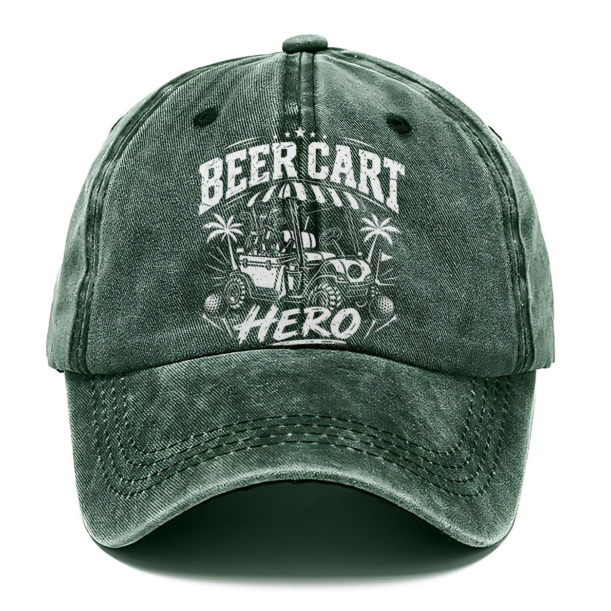 Beer Cart Hero Golf Life Classic Cap – Forest Mist