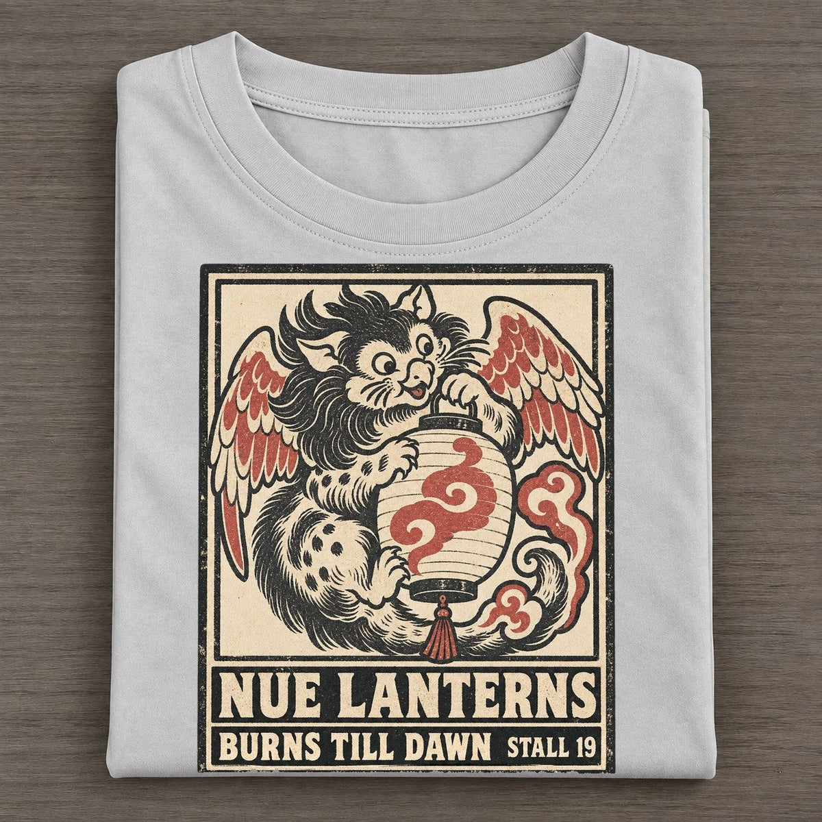Nue Lanterns Yokai Night Market Classic T-shirt – Grey