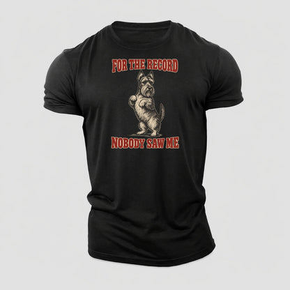 Scottish Terrier Dog Declarations Cotton T-Shirt – Black