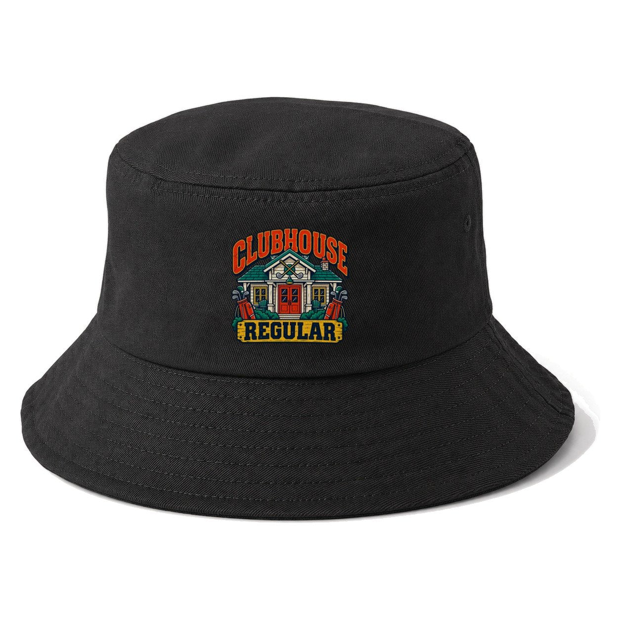 Clubhouse Regular Golf Life Bucket Hat – Black