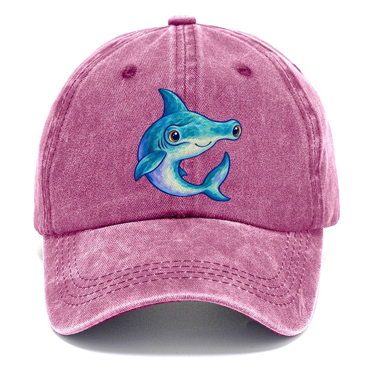 Hammerhead Shark Crescent Turn Sea Sprite Classic Cap – Dusty Rose
