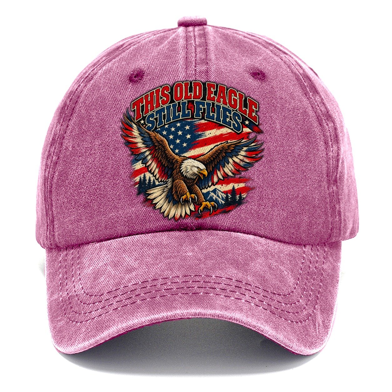This Old Eagle Still Flies Old Man Strong Classic Cap – Dusty Rose