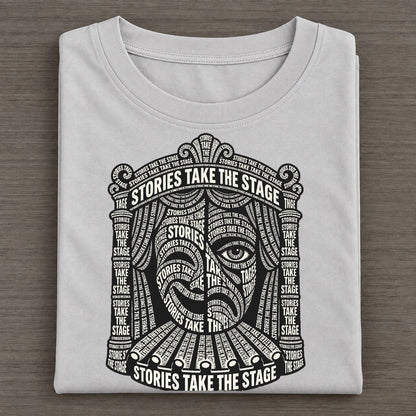 Theatre Proscenium Phrase Silhouette Classic T-shirt – Grey
