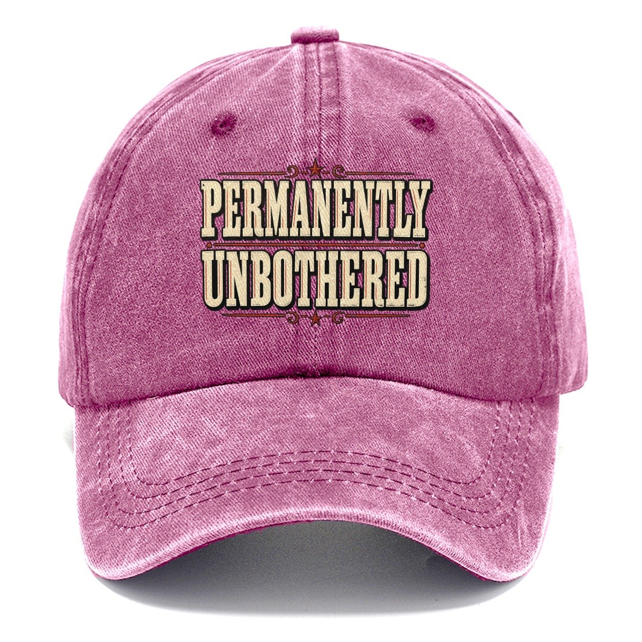 Permanently Unbothered American Wit Classic Cap – Dusty Rose