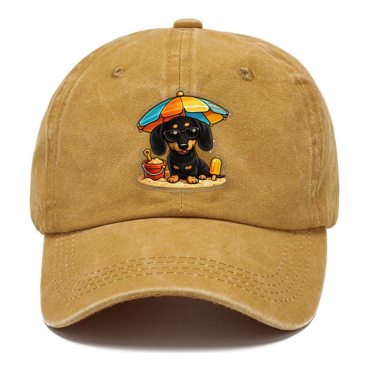 Dachshund Beach Classic Cap – Golden Harvest