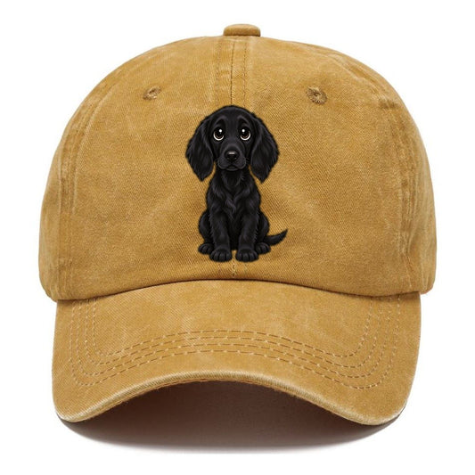 Flat Coated Retriever Sitting Sweetheart Classic Cap – Golden Harvest