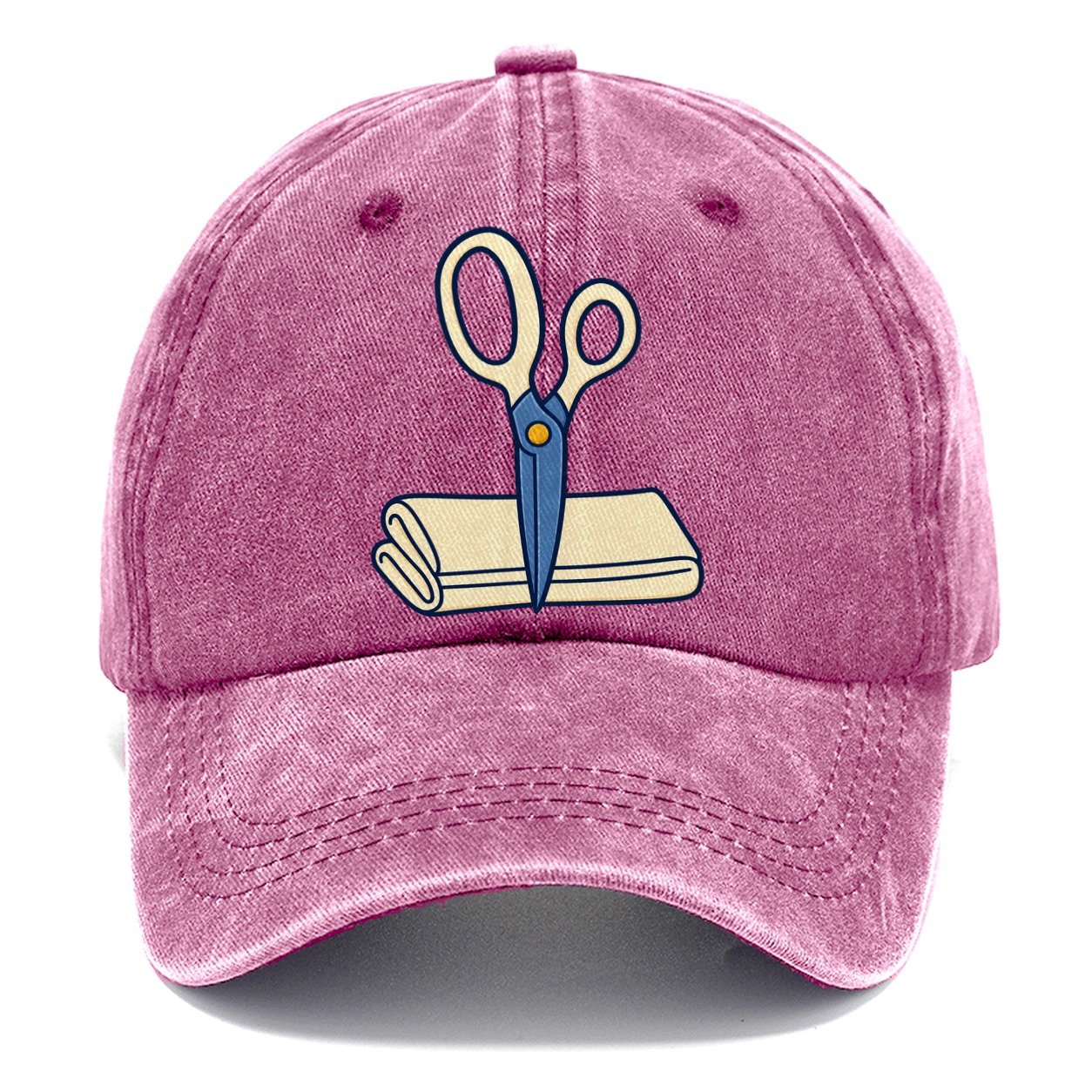 Fabric Shears Study Sewing And Quilting Classic Cap – Dusty Rose