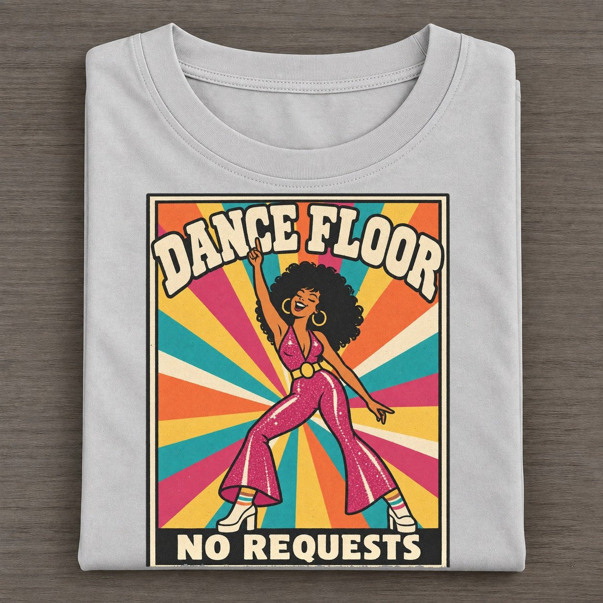 Disco Diva Boogie Bodies Classic T-shirt – Grey