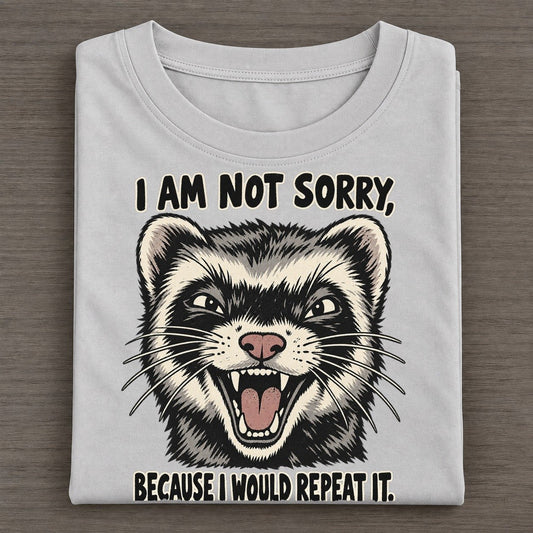 I Am Not Sorry Feral Logic Classic T-shirt – Grey