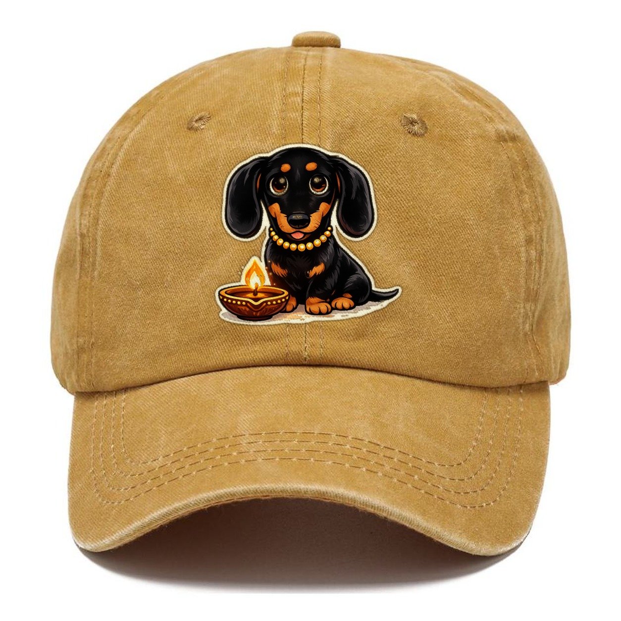 Dachshund Diwali Celebration Classic Cap – Golden Harvest