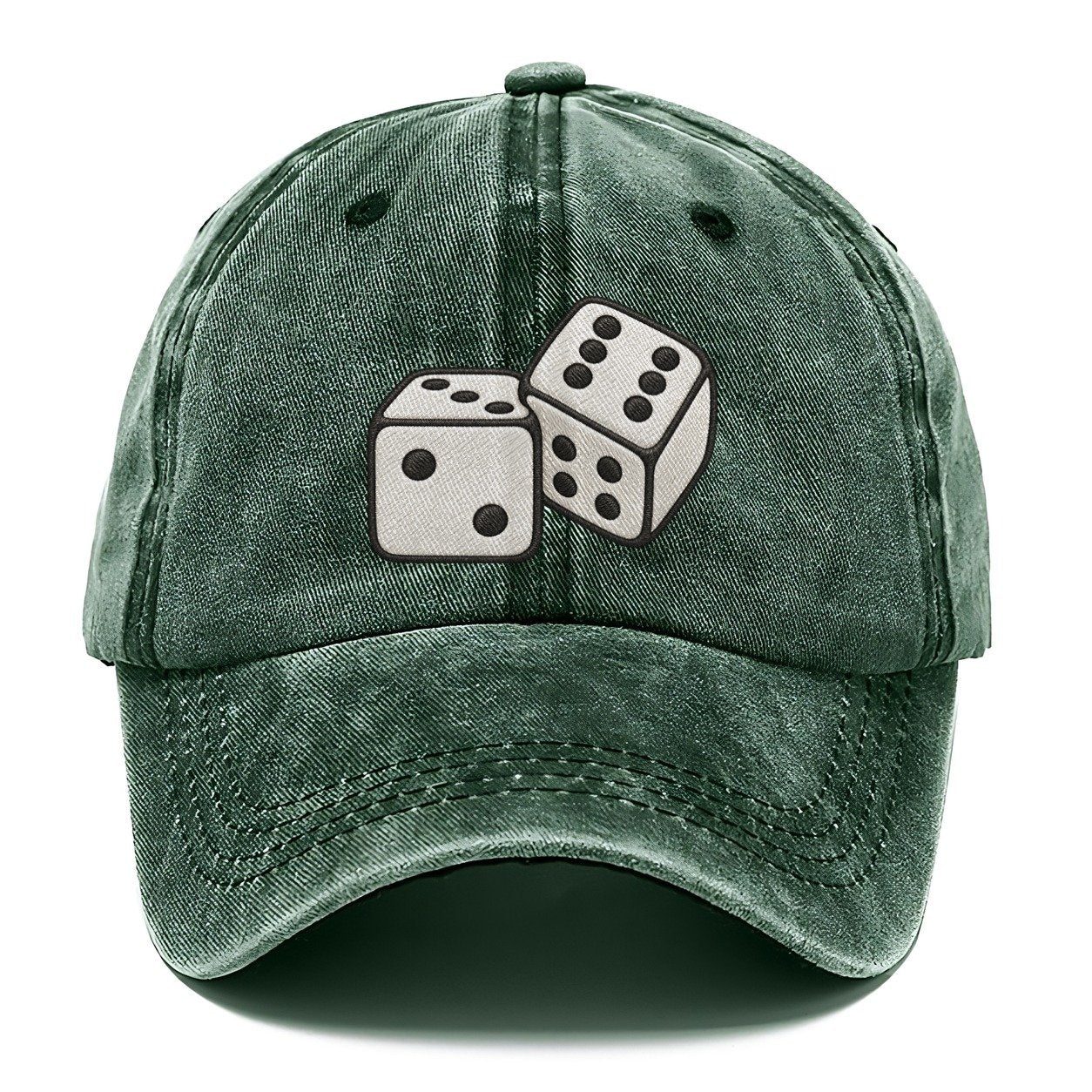 Pair Of White Dice Board Games Classic Cap – Forest Mist