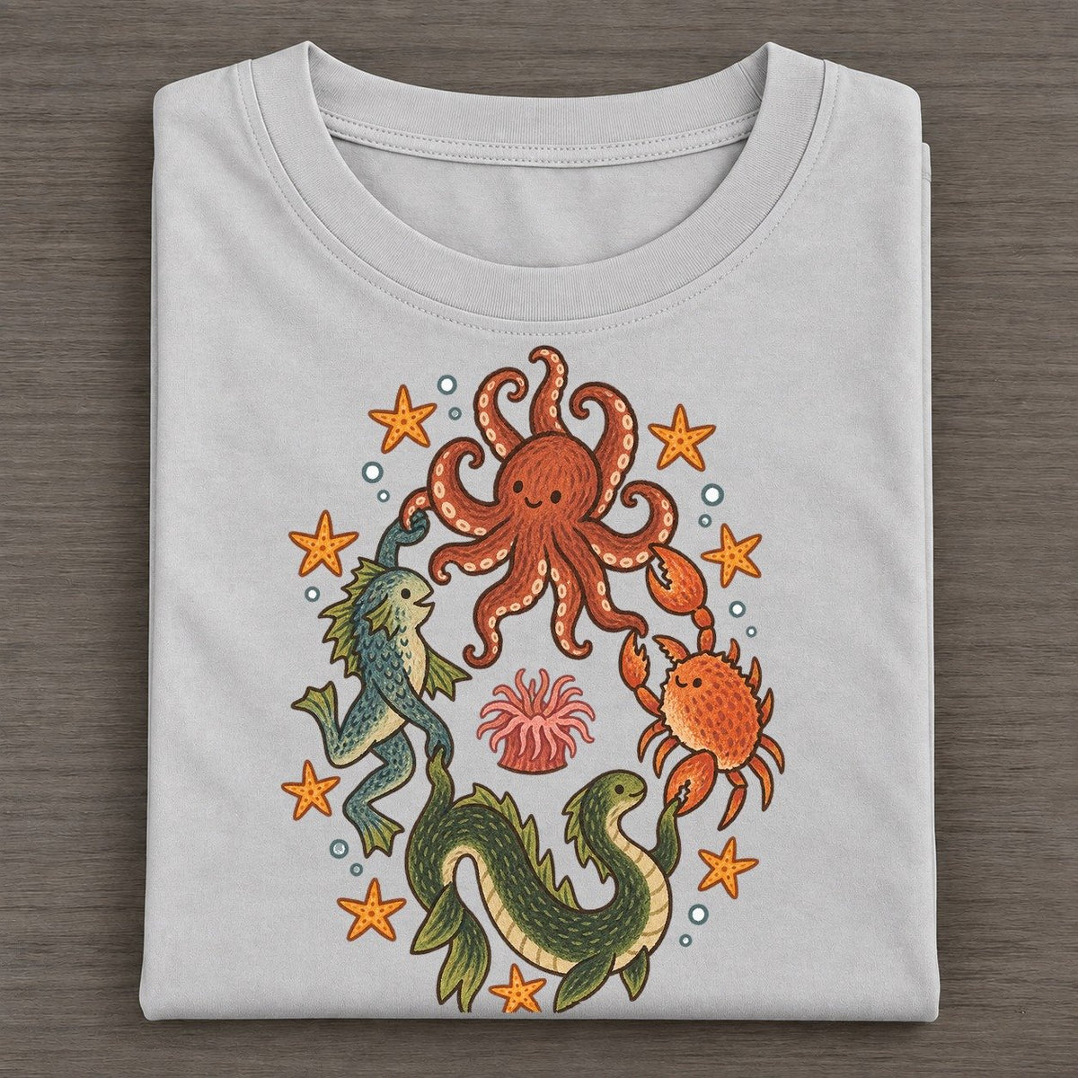 Deep Sea Shanty Cryptid Hoedown Classic T-shirt – Grey