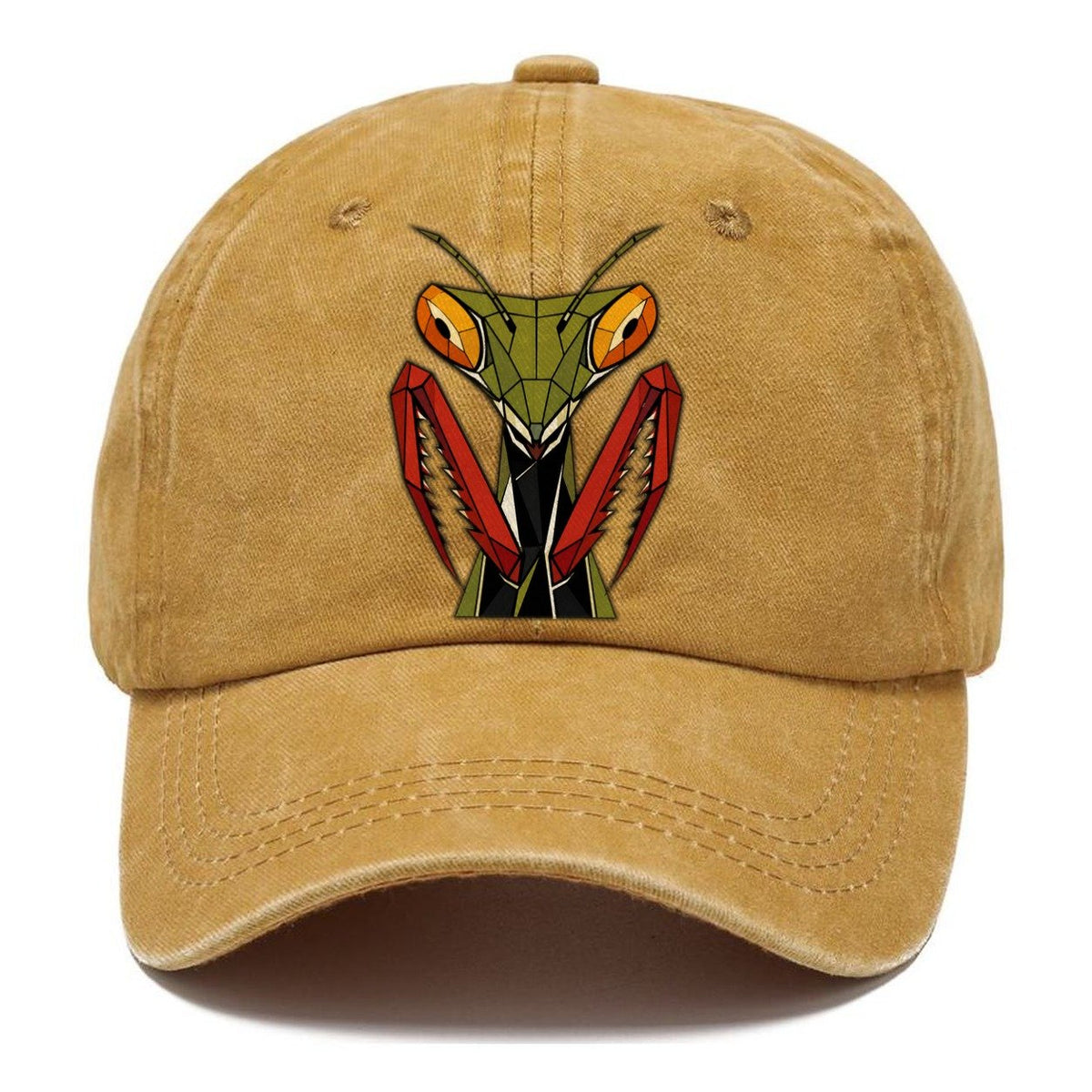 Praying Mantis Portrait Classic Cap – Golden Harvest