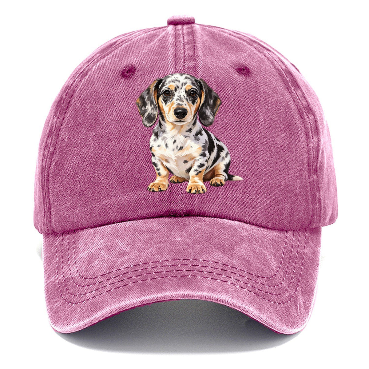 Dachshund Transparent Classic Cap – Dusty Rose
