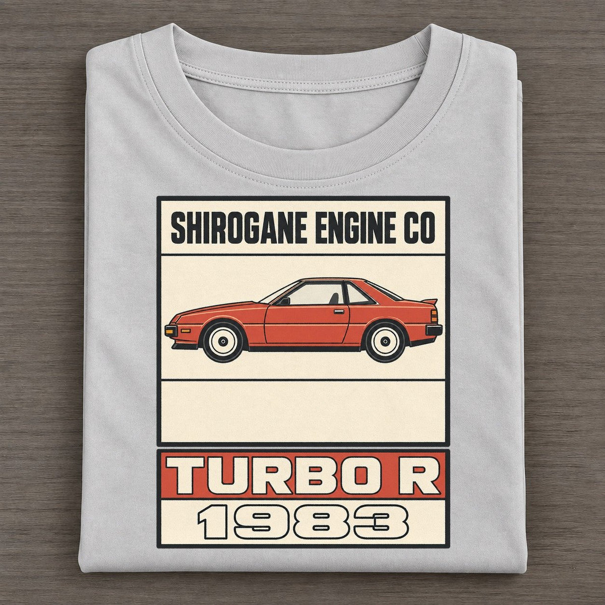 Shirogane Turbo R Showa Speed Plates Classic T-shirt – Grey