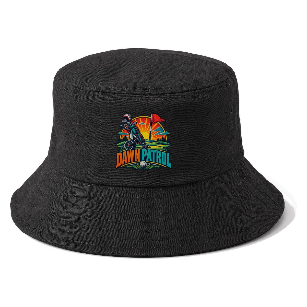 Dawn Patrol Golf Life Bucket Hat – Black