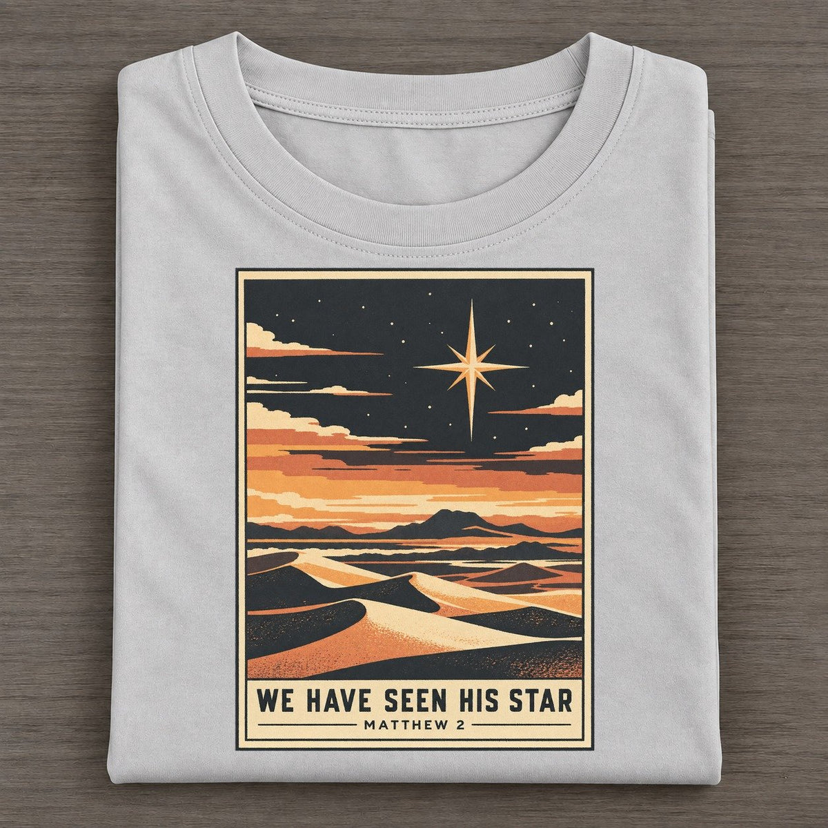 We Have Seen His Given Light Classic T-shirt – Grey