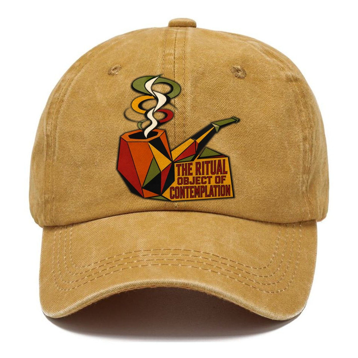 Smoking Pipe Portrait Classic Cap – Golden Harvest