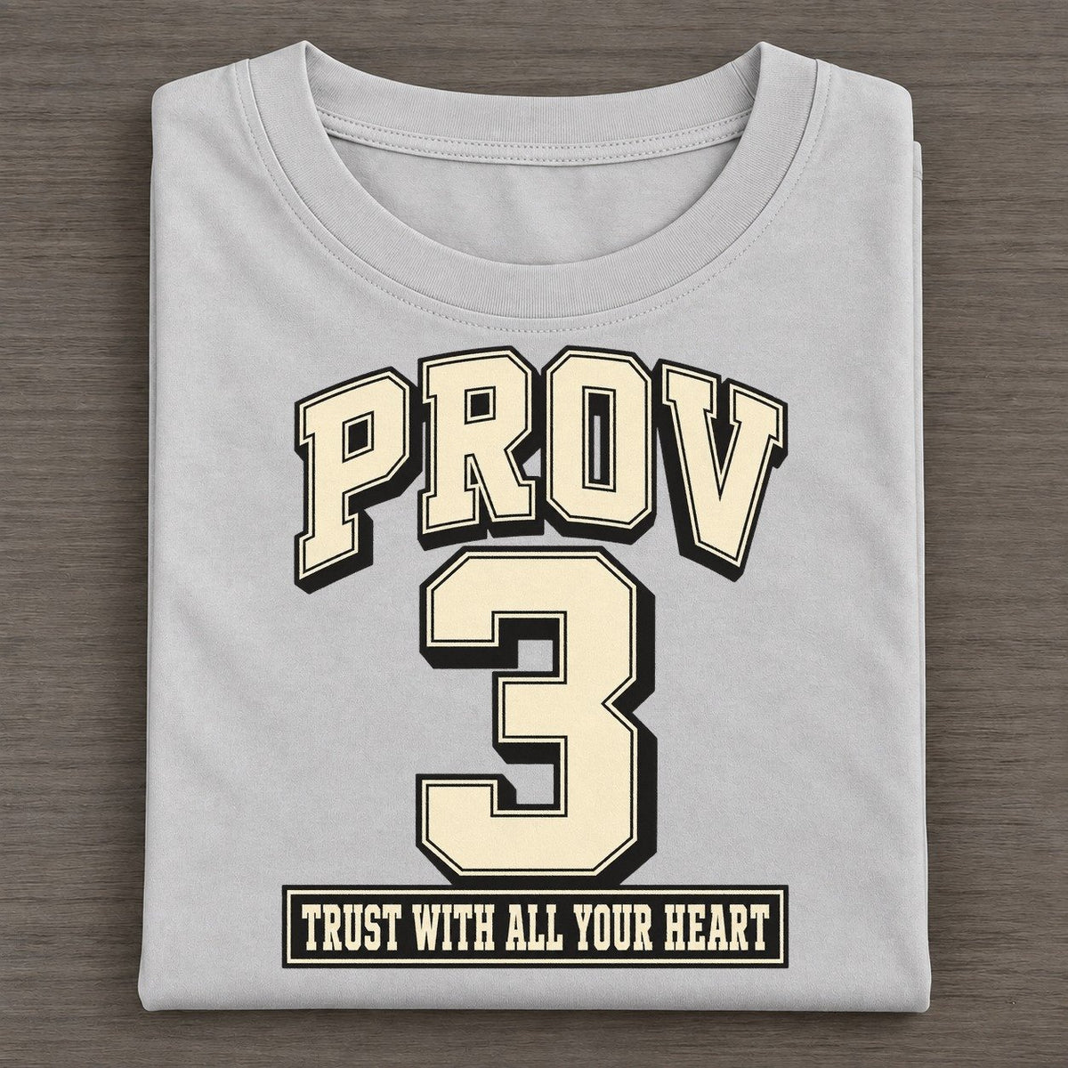 Proverbs 3 Varsity Chapel Varsity Classic T-shirt – Grey