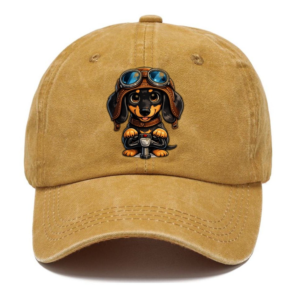 Dachshund Pilot Flying High Classic Cap – Golden Harvest