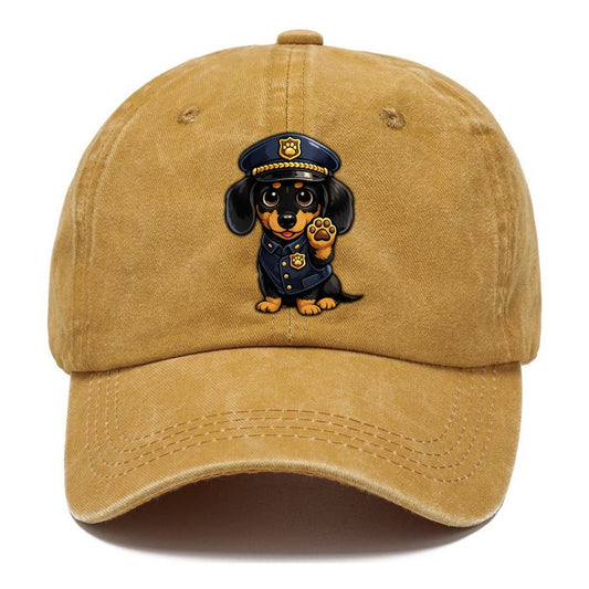 Police Officer Dachshund Classic Cap – Golden Harvest