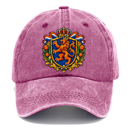 Netherlands Heraldic Crest Country Logos Classic Cap – Dusty Rose