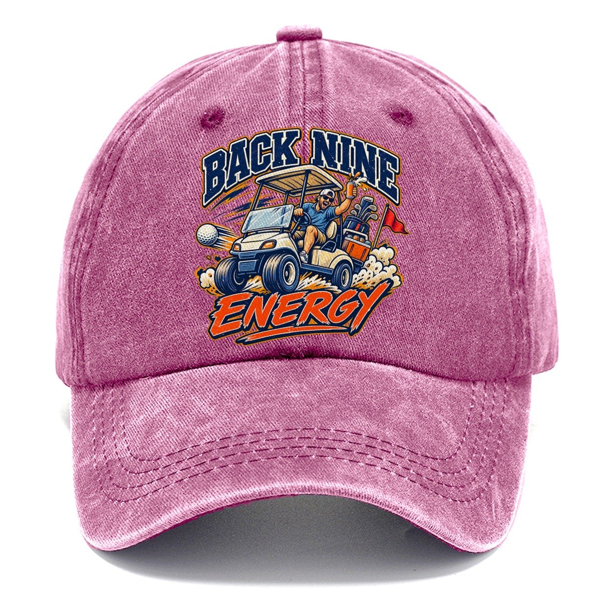 Back Nine Energy Golf Life Classic Cap – Dusty Rose