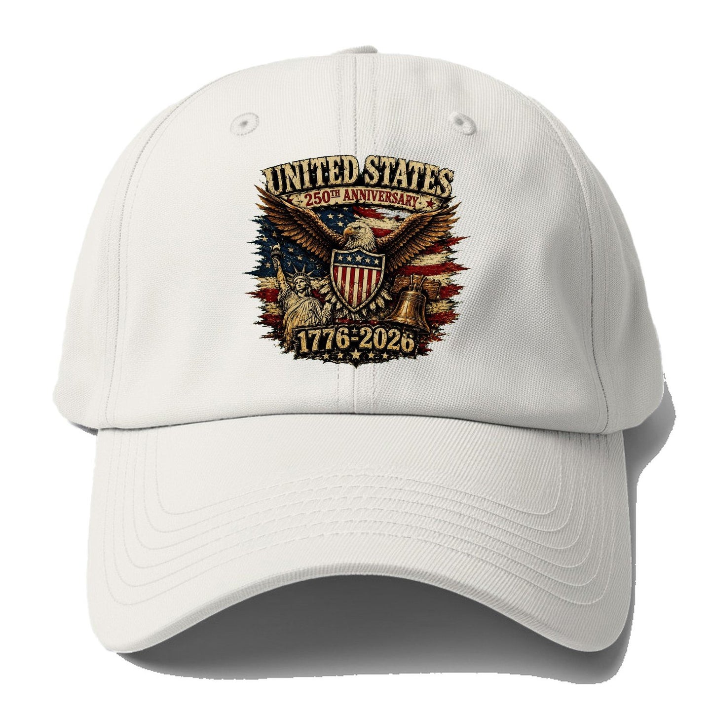 Us 250Th Emblem Baseball Cap – Off White
