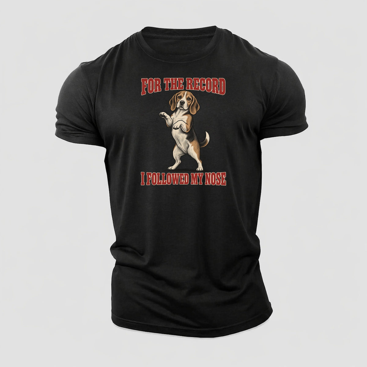 Beagle Dog Declarations Cotton T-Shirt – Black
