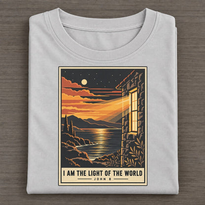 I Am The Light Given Light Classic T-shirt – Grey